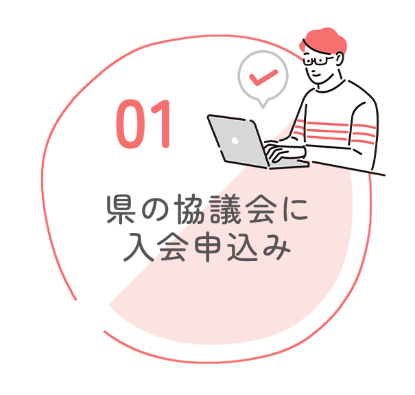 01　県の協議会に入会申込み